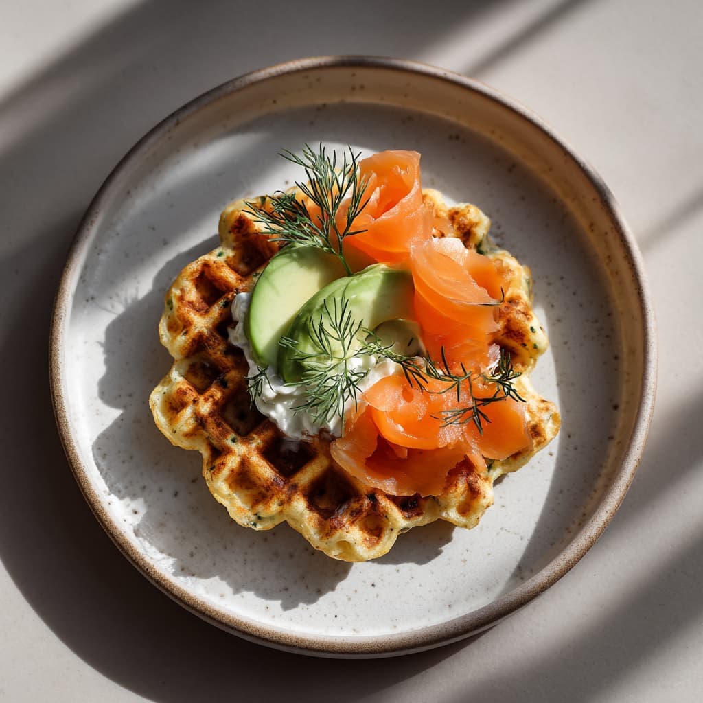 Crispy Aardappelwafel met Zalm & Avocado